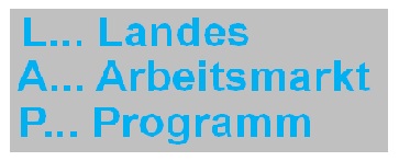 Landesarbeitsmarktprogramm LAP Landesarbeitsmarktprogramm LAP